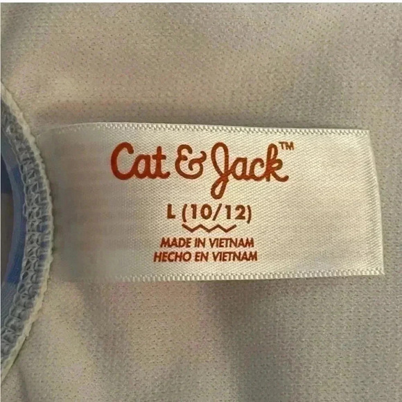 Cat & Jack Wizard of OzDorothy 1 Pc Blue Ruffles Swimming Suit SZ L10/12 - Picture 7 of 8